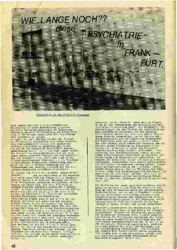 [doc_110450] WIE LANGE NOCH?? diese Psychatrie in Frankfurt