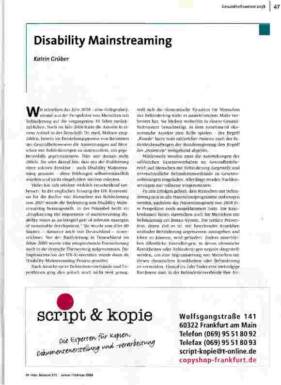 [doc_101242] Disability Mainstreaming