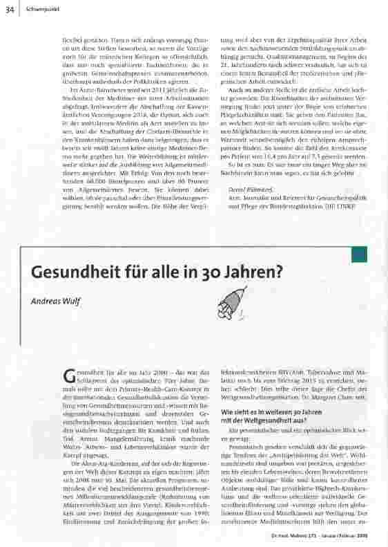 [doc_101236] Gesundheit für alle in 30 Jahren?