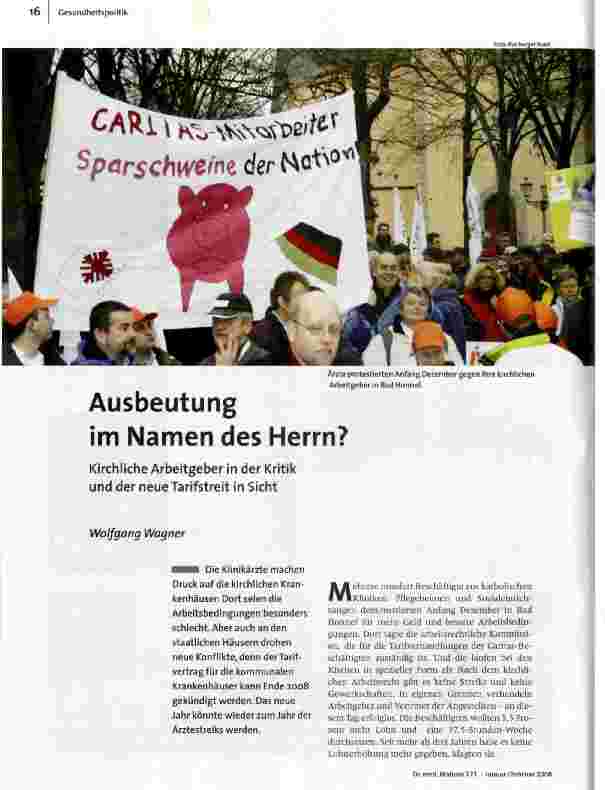 [doc_101230] Ausbeutungim Namen des Herrn?