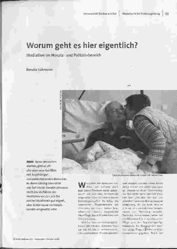 [doc_93965] Worum geht es hier eigentlich? - Mediation im Hospizund Palliativbereich