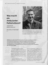 Was macht einAmbulanter Palliativdienst?Interview mit Matthias Bäumner