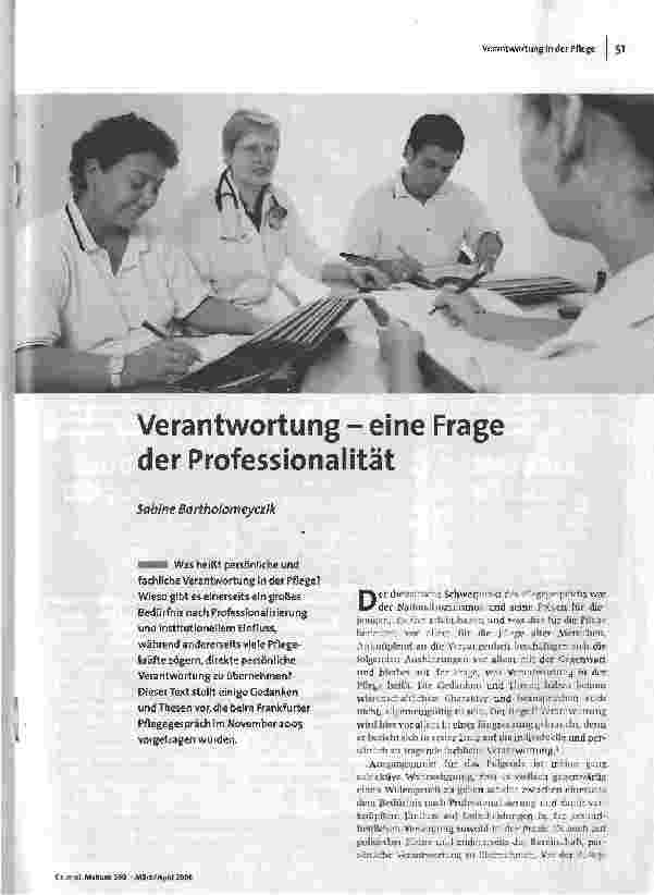 [doc_89950] Verantwortung - eine Frage der Professionalität