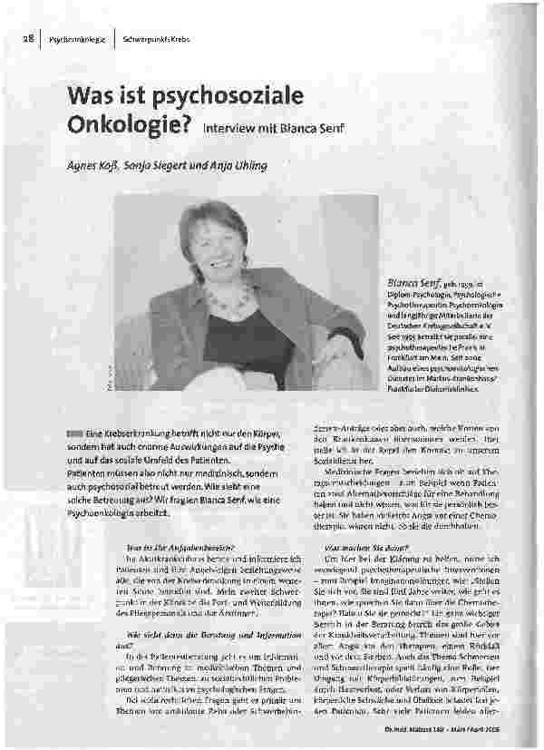 [doc_89747] Was ist psychosoziale Onkologie?