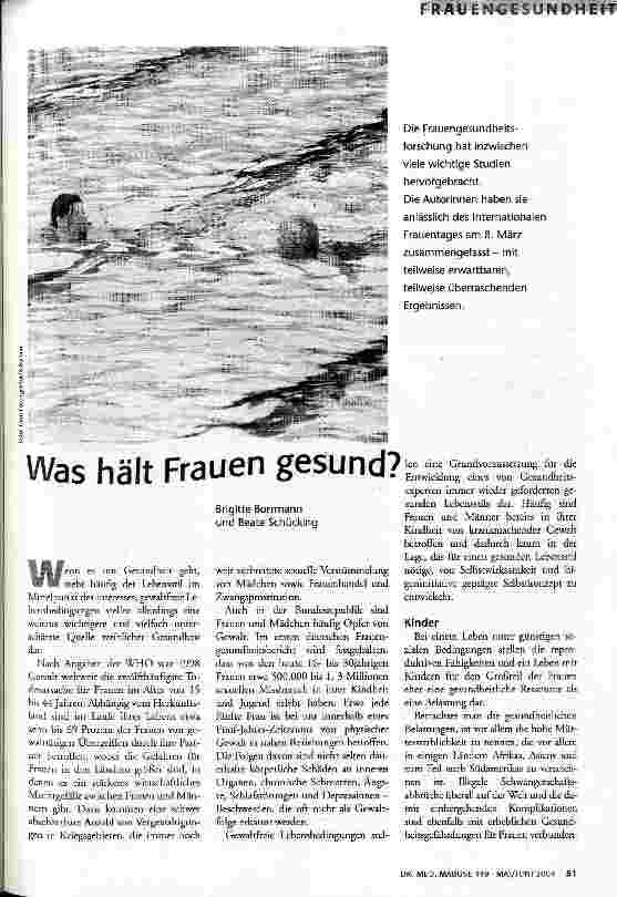 [doc_83559] Was hält Frauen gesund?