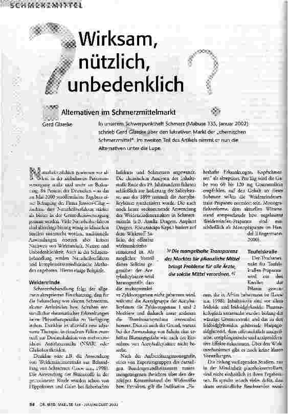 [doc_63971] Wirksam, nützlich, unbedenklich?