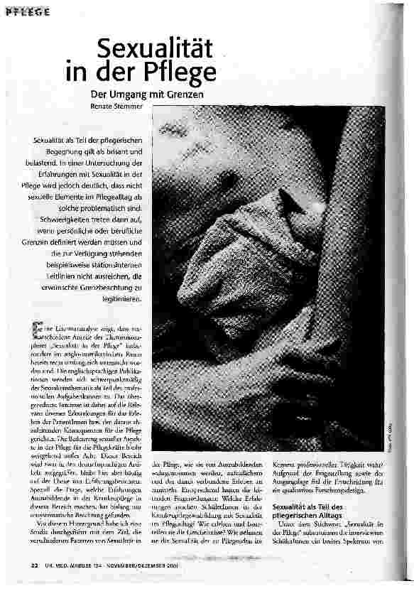 [doc_60640] Sexualität in der Pflege Der Umgang mit Grenzen