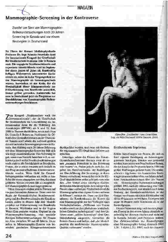 [doc_54106] Mammographie-Screening in der Kontroverse