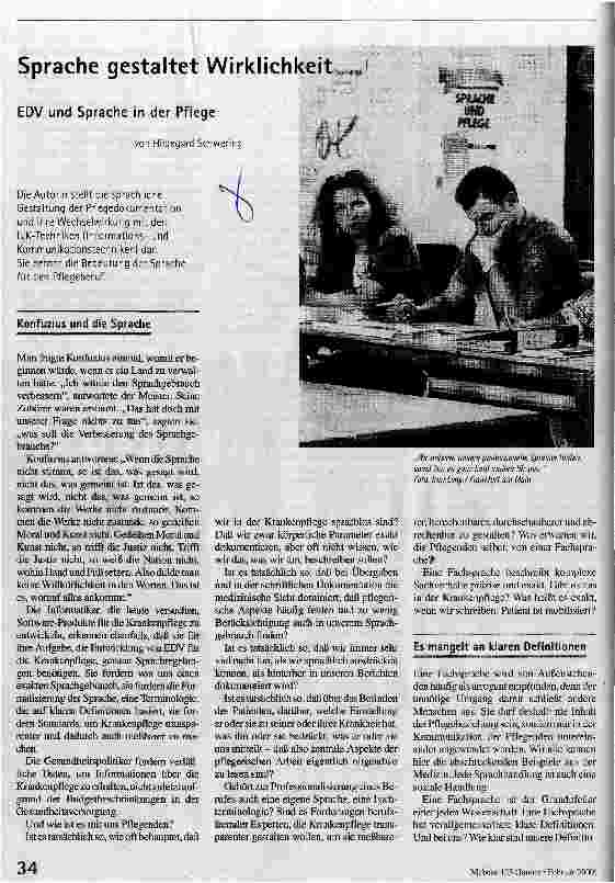 [doc_52262] Sprache gestaltet Wirklichkeit EDV und Sprache in der Pflege