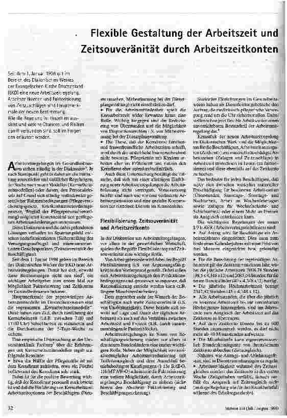 [doc_46703] Flexible Gestaltung der Arbeitszeit und Zeitsouveränität durch Arbeitszeitkonten
