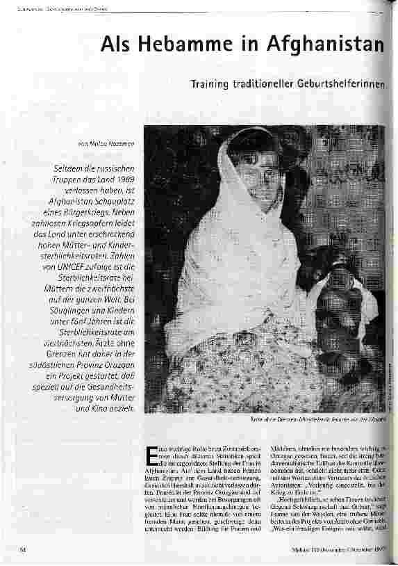 [doc_43360] Als Hebamme in Afghanistan Training traditioneller Geburtshelferinnen