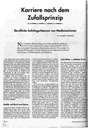 Karriere nach dem Zufallsprinzip Berufliche Aufstiegschancen von Medizinerinnen