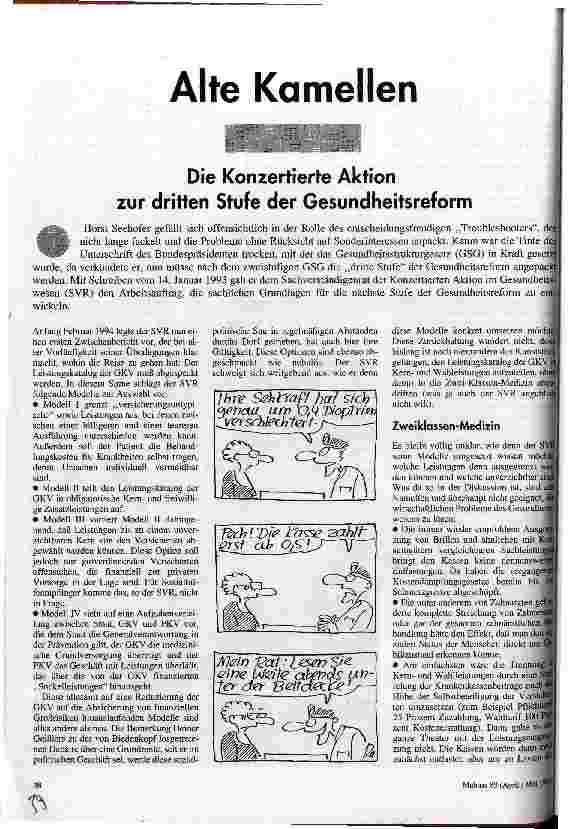 [doc_31845] Alte Kamellen Die Konzerte Aktion zur dritten Stufe der Gesundheitsreform