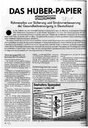 Das Huber - Papier