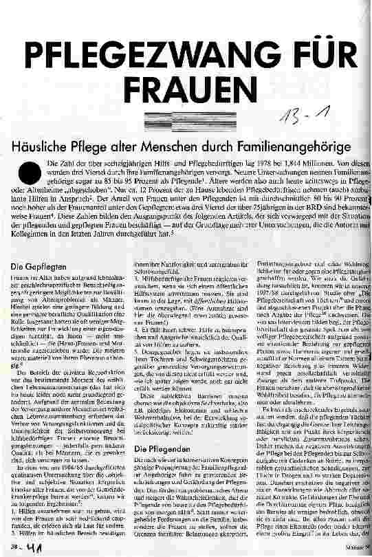 [doc_23393] Pflegezwang für Frauen Häusliche Pflege alter Menschen durch Familienangehörige