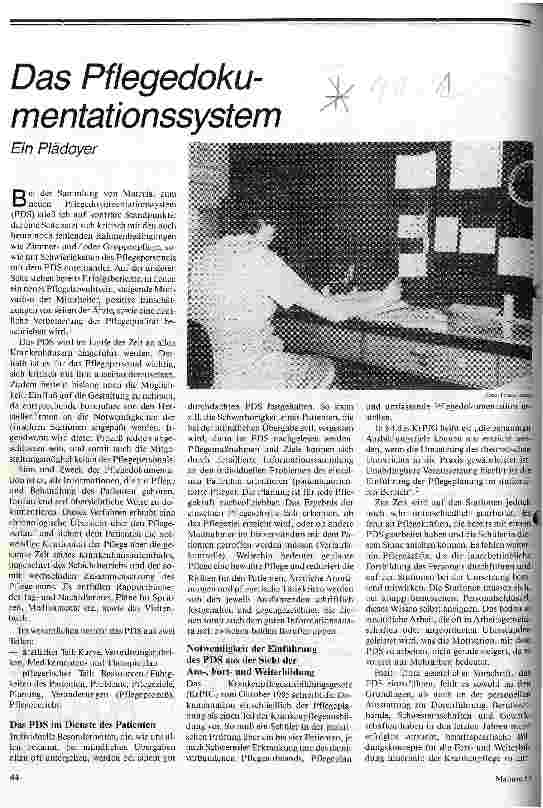 [doc_18199] Das Pflegedokumentationssystem Ein Plädoyer