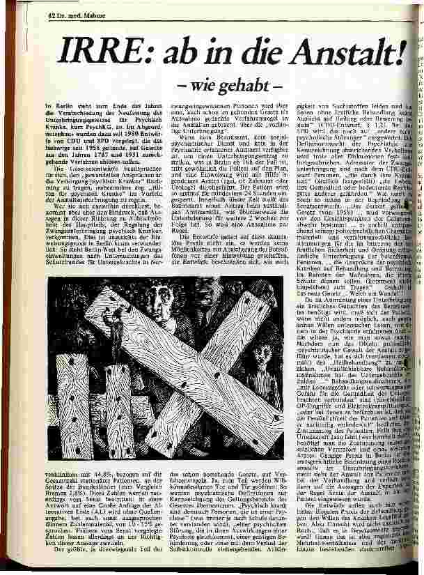 [doc_10815] IRRE: ab in die Anstalt! - wie gehabt -