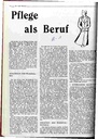 Pflege als Beruf