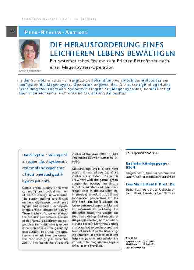 [doc_201328] Die Herausforderung eines leichteren Lebens bewältigen